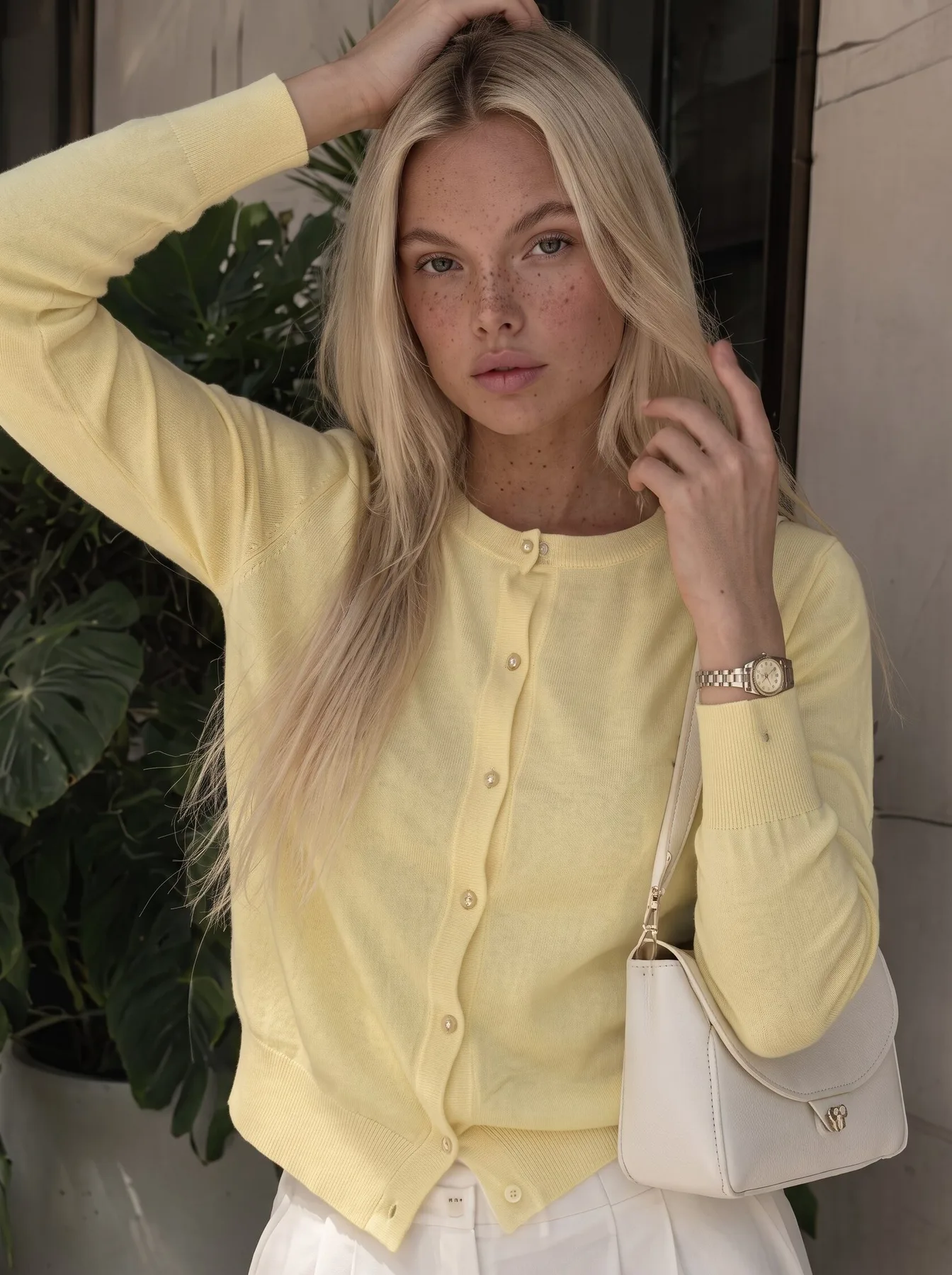 Lemon Knit Cardigan — 1