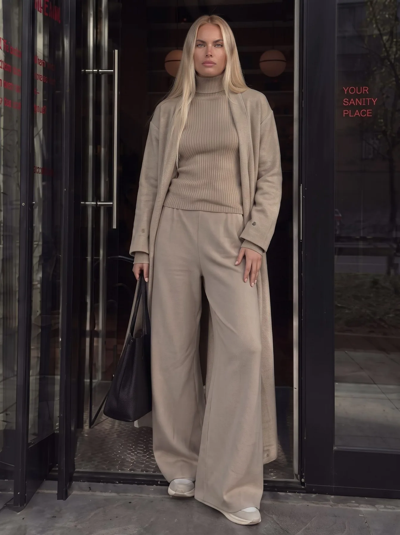 Pants, Cardigan & Top Three-Piece Set — 1