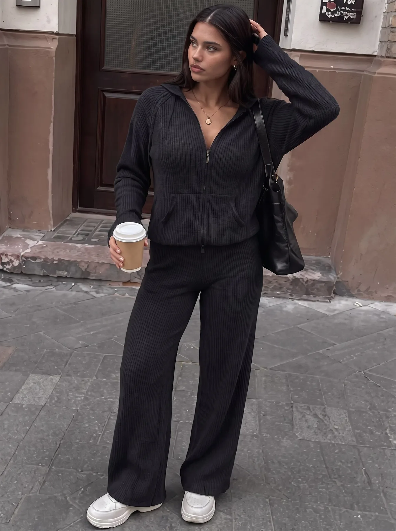 Ribbed Knit Fall Set — 1